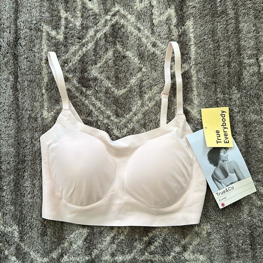 Nwt True Everybody Scoop Neck Bra Pink